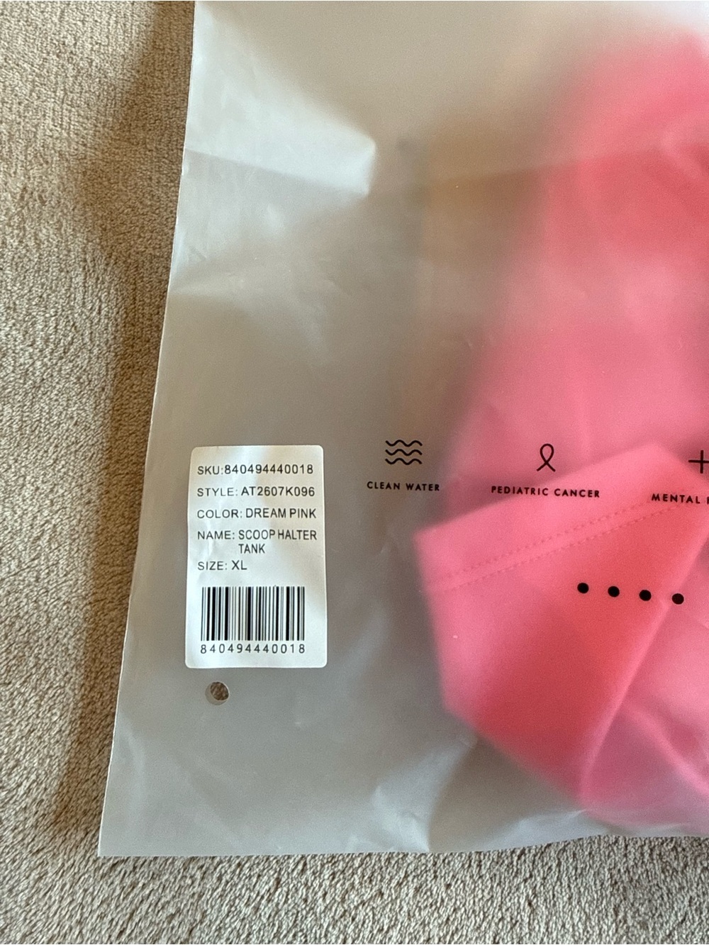 Acta Pink Halter Top - Picture 4 of 4